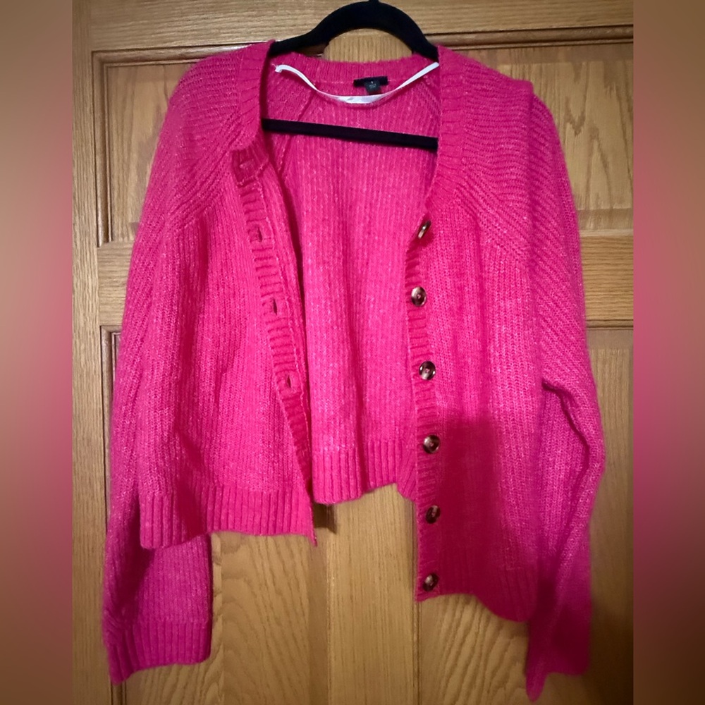 Torrid Vibrant Pink Cardigan Sweater